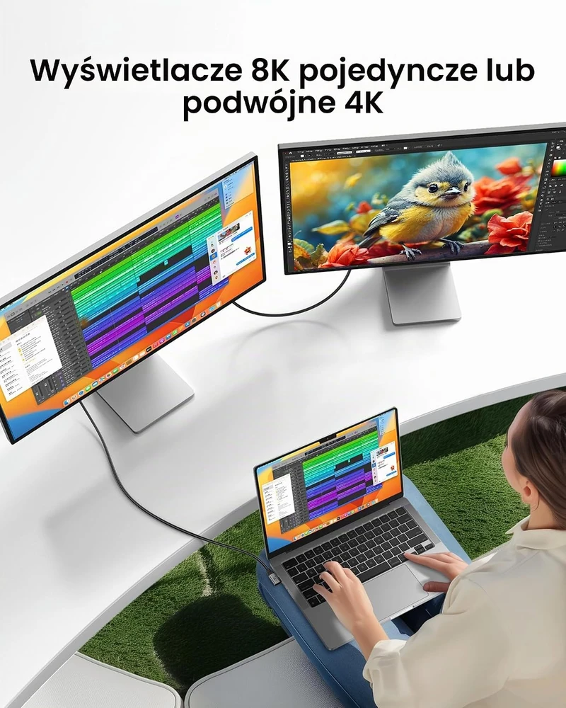 Silkland USB4 USB-C laidas 40 Gbps 240 W 30 cm kampinis S3629
