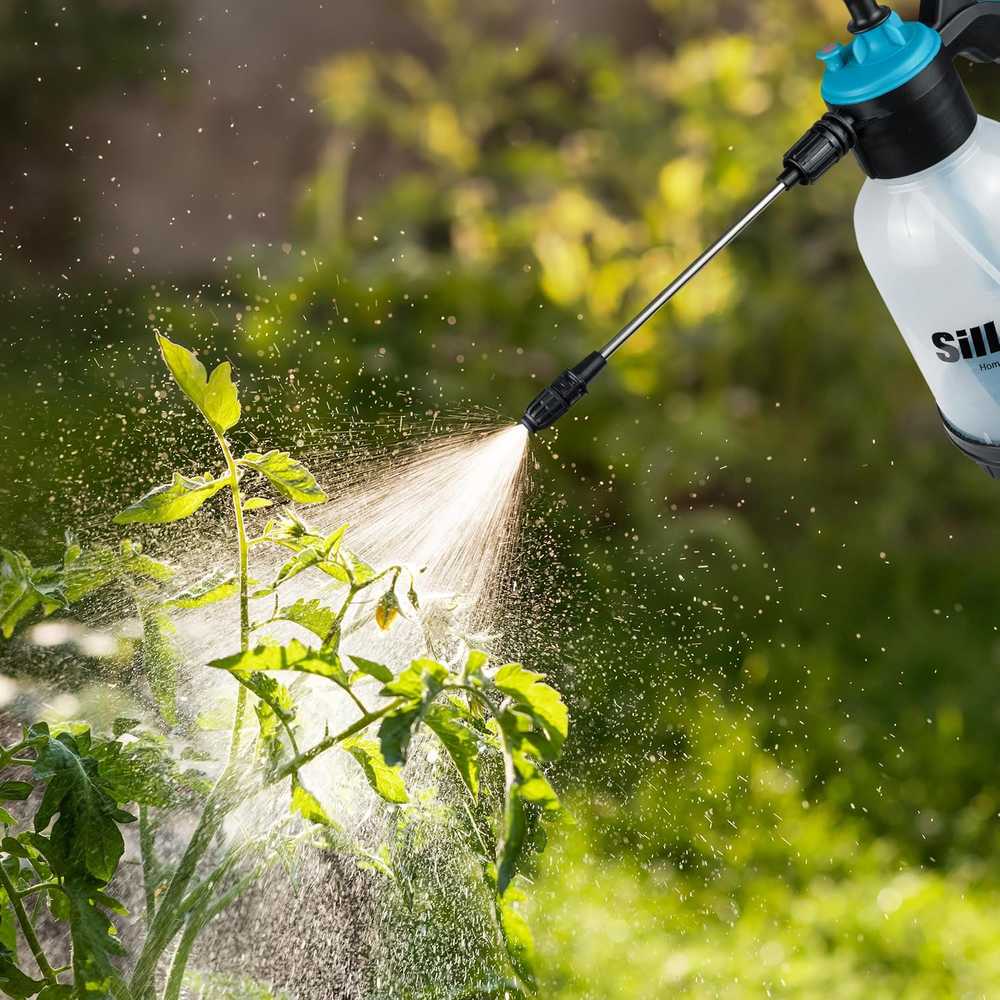 Sillar sodo slėginis purkštuvas su 2 l talpa, 22 cm ilgio lance ir reguliuojama antgaliu