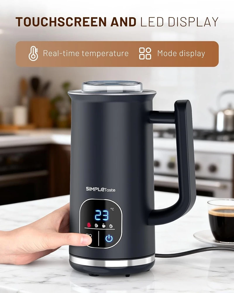 SIMPLETASTE elektrinis pieno plakiklis 4 viename, 400 W, 240 ml, modelis 706DE-0023