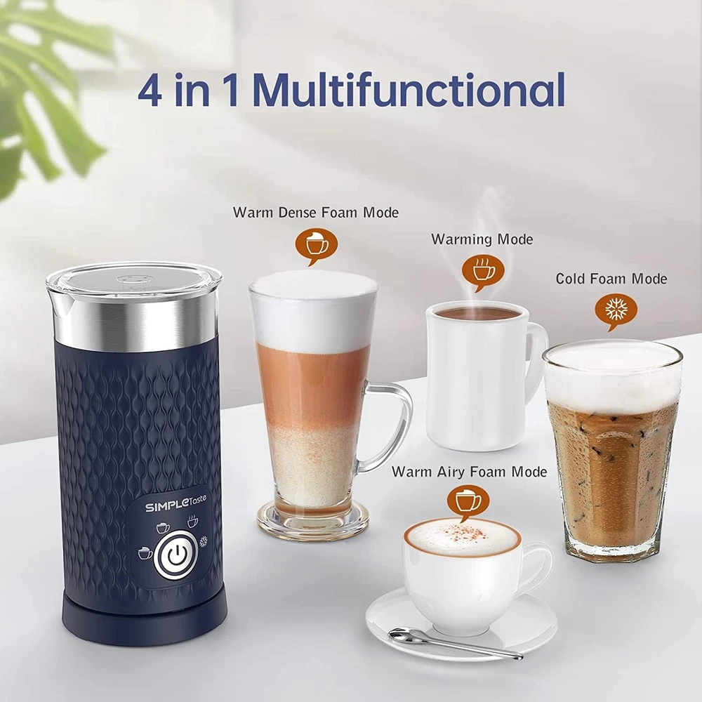 SIMPLETASTE elektrinis pieno plakiklis 4 viename, 500 W, 300 ml, karštai ir šaltai putai, 706NA-0003