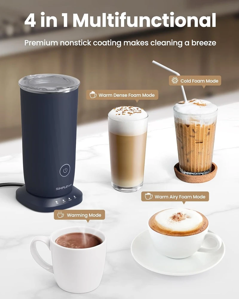 SIMPLETASTE elektrinis pieno plakiklis 4 funkcijų, 500 W, 240 ml, 706-0001