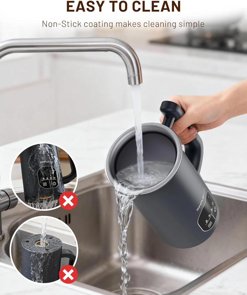 SIMPLETASTE elektrinis pieno plakiklis 4 viename, 400 W, 240 ml, modelis 706DE-0023