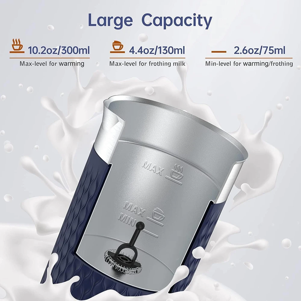 SIMPLETASTE elektrinis pieno plakiklis 4 viename, 500 W, 300 ml, karštai ir šaltai putai, 706NA-0003
