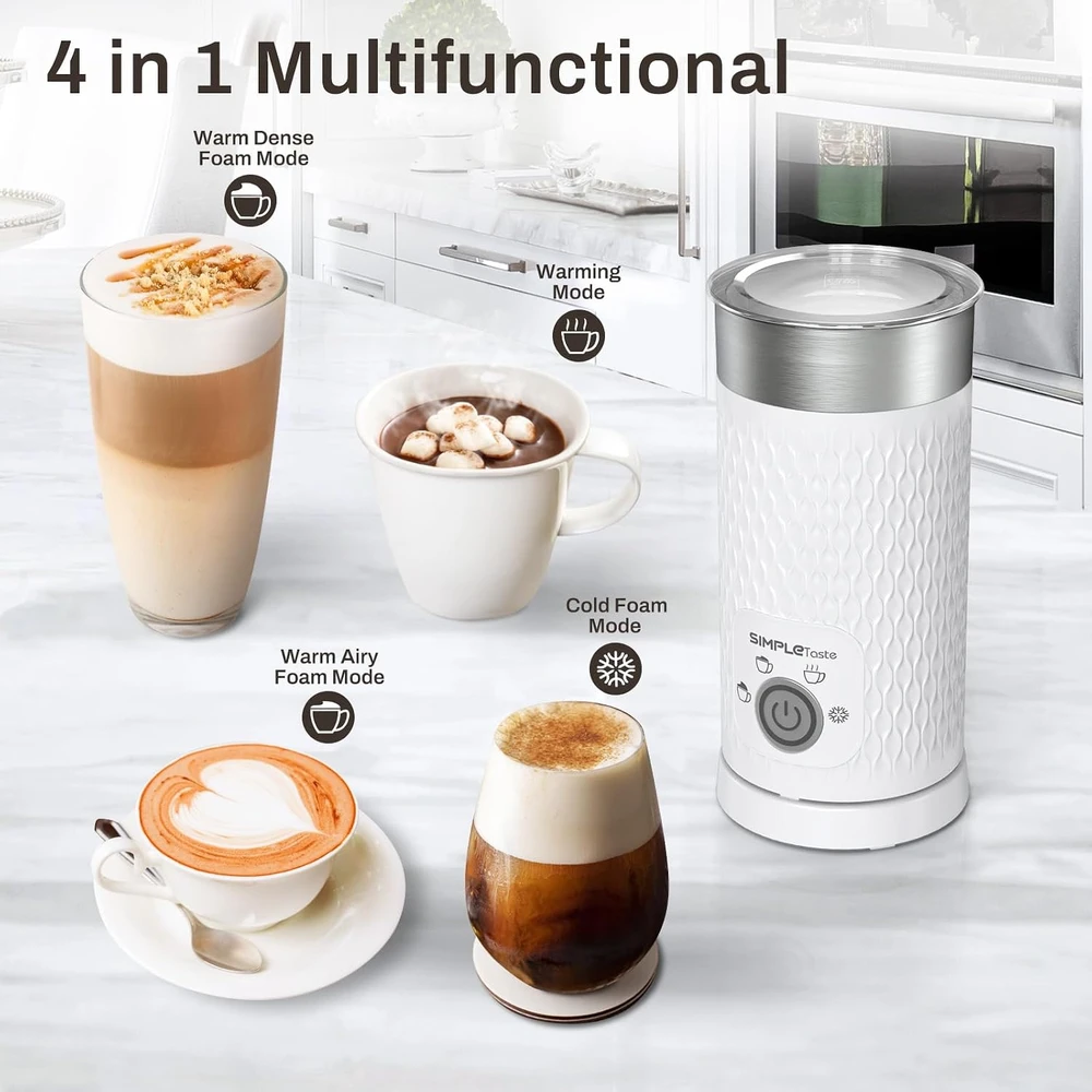 SIMPLETASTE elektrinis pieno putų plakiklis 4 viename, 500 W, 300 ml, 706EU-