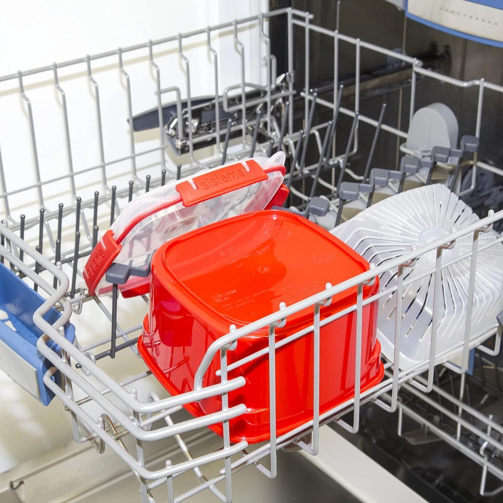 Sistema mikrobangų garintuvas, 2,4 l, raudonas, 1102ZS