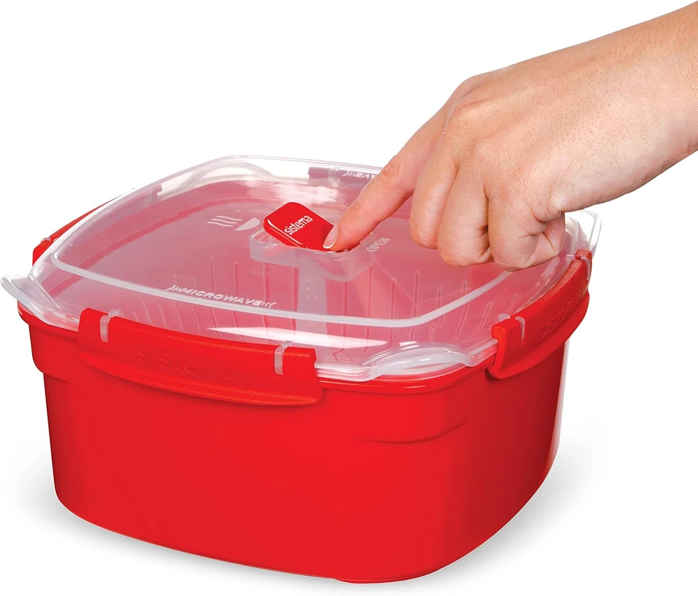 Sistema mikrobangų garintuvas, 2,4 l, raudonas, 1102ZS