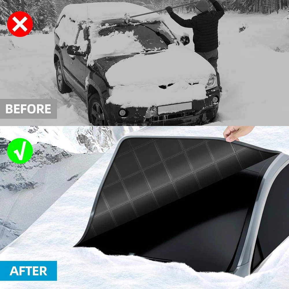 Sitayakuma automobilio priekinio stiklo apsauga nuo sniego ir saulės 150 × 100 cm XYL-QiCheZhao-9ci