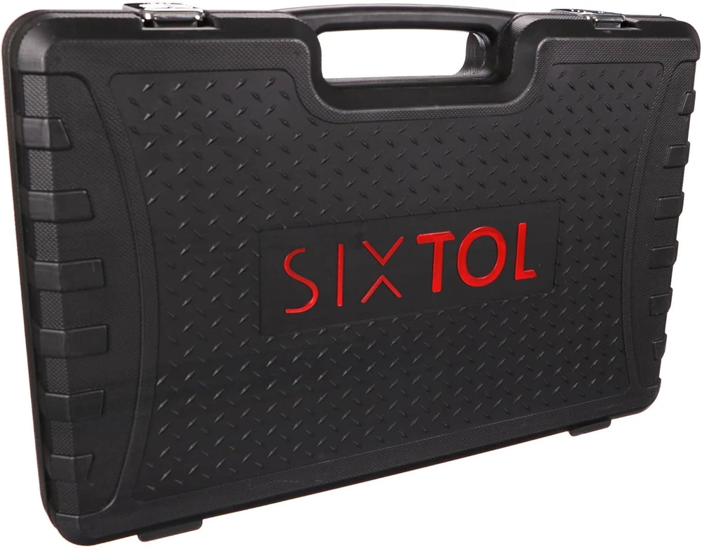 SIXTOL įrankių rinkinys 350 dalių, metalinė gręžtuko galvutė, lagaminas, SX3032