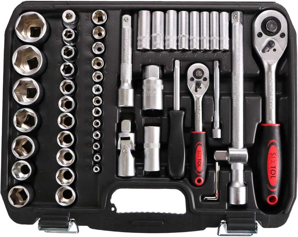 Sixtol įrankių rinkinys su 108 detalėmis, plieno, metalinės užsegimo spynos, SX3022