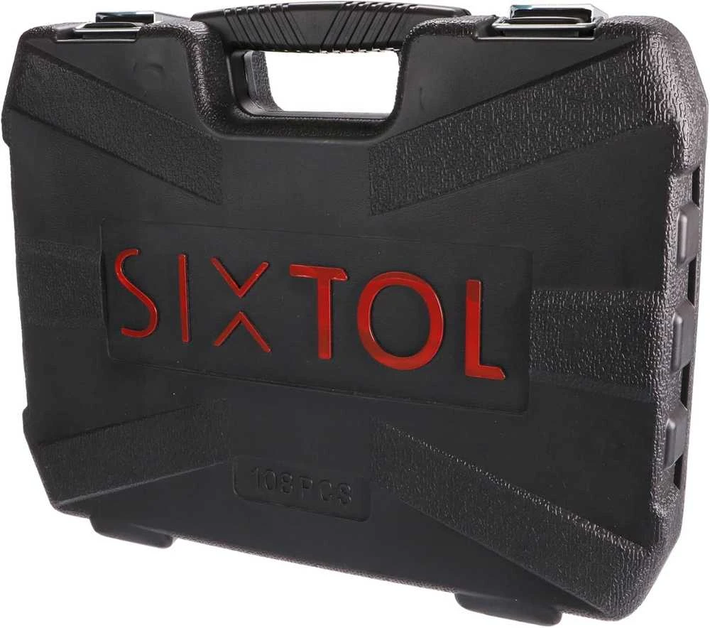 Sixtol įrankių rinkinys su 108 detalėmis, plieno, metalinės užsegimo spynos, SX3022
