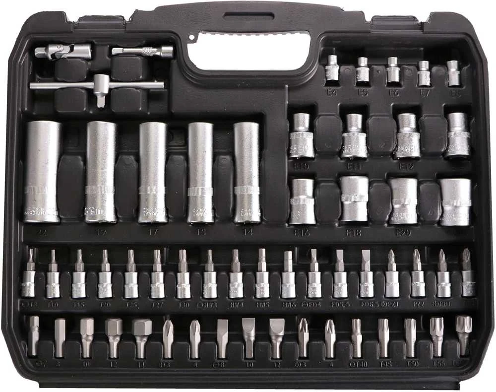 Sixtol įrankių rinkinys su 108 detalėmis, plieno, metalinės užsegimo spynos, SX3022