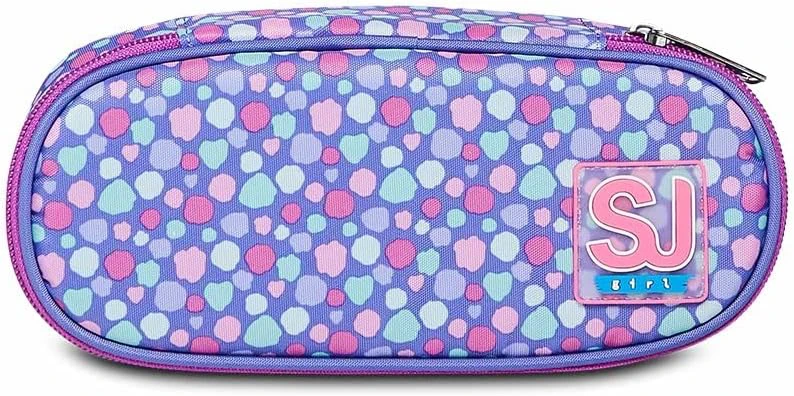 SJ GANG STYLE JAM GANG ergonomiška mokyklinė kuprinė su penalu ir dėklu, 22 l, 27 x 42 x 22 cm, violetinė, 60C202323-377