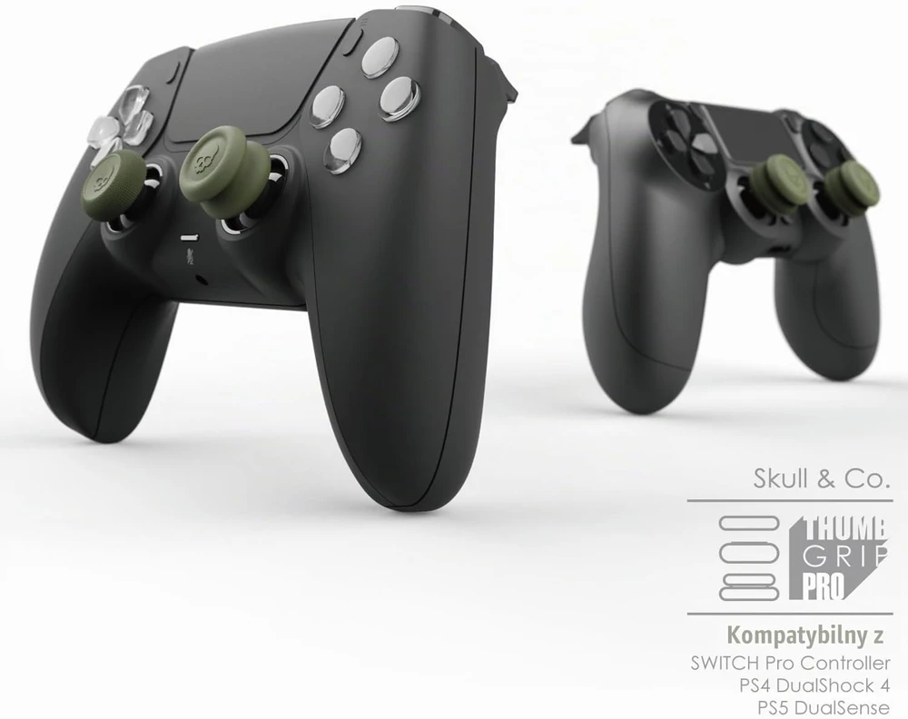 Skull & Co. analoginių svirčių antgaliai Nintendo Switch Pro, PS4 ir PS5 valdikliams TG005-GP