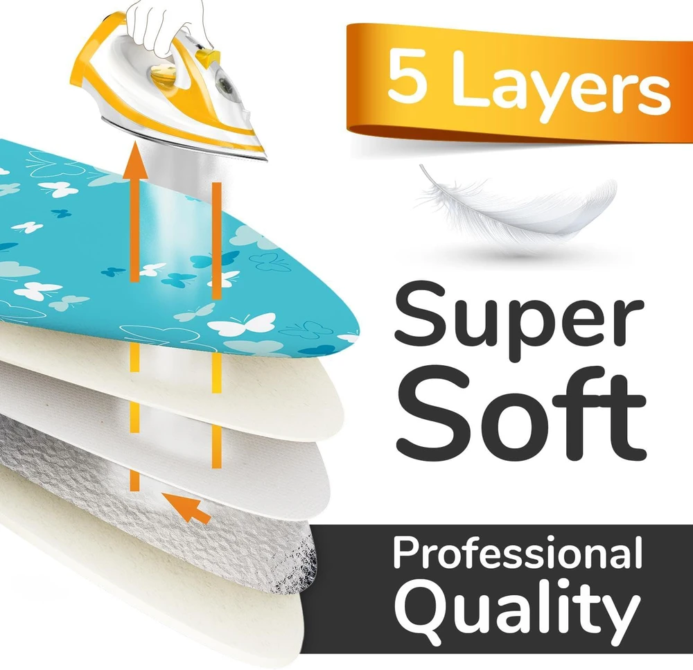 smart&gentle lyginimo lentos užvalkalas, 5 sluoksnių, XXL, tXXL, 130–140 x 38–45 cm