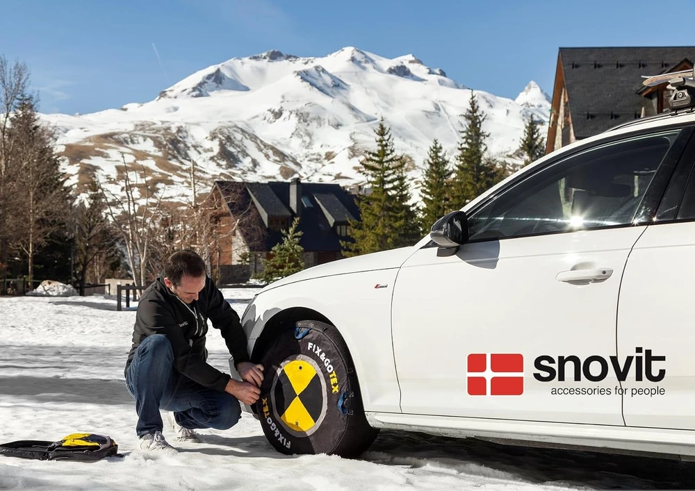 SNOVIT tekstilinės sniego grandinės automobiliams, F dydžio, FIXGOTEX-F