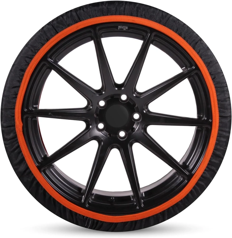 SNOWGO tekstilinės sniego kojinės automobiliams, 2 vnt., M dydis, EN 16662-1
