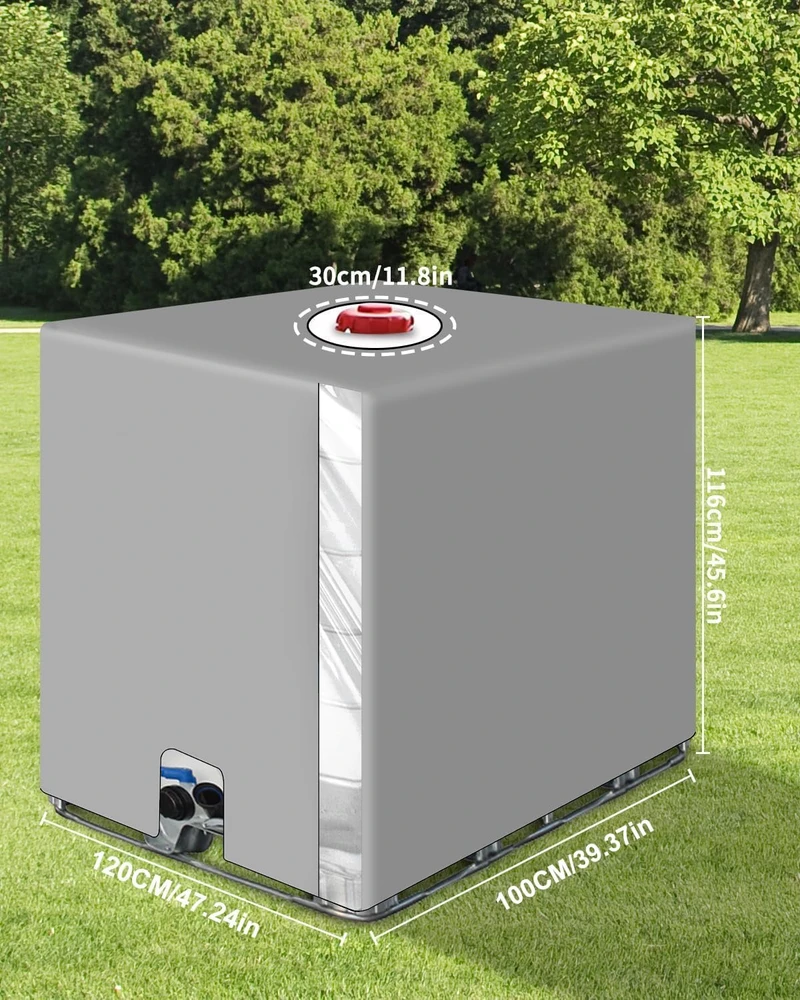 SOBEAU IBC talpos dangtis 1000 l, UV apsauga, oxford audinys, permatoma plėvelė