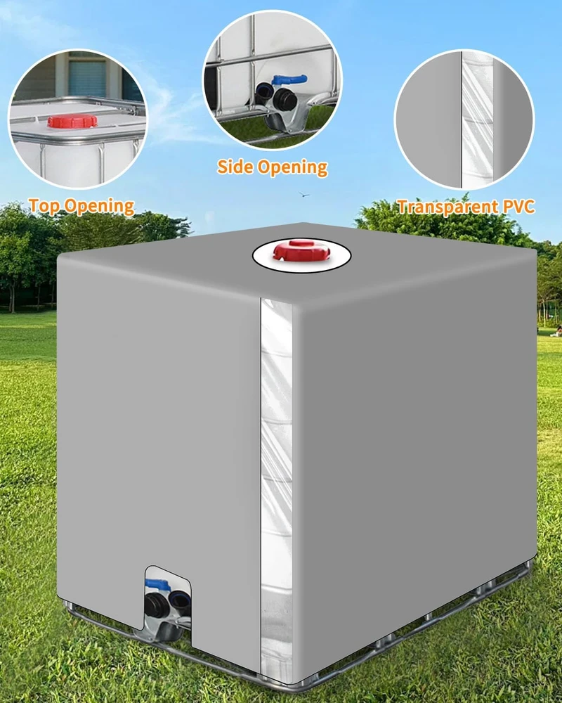 SOBEAU IBC talpos dangtis 1000 l, UV apsauga, oxford audinys, permatoma plėvelė
