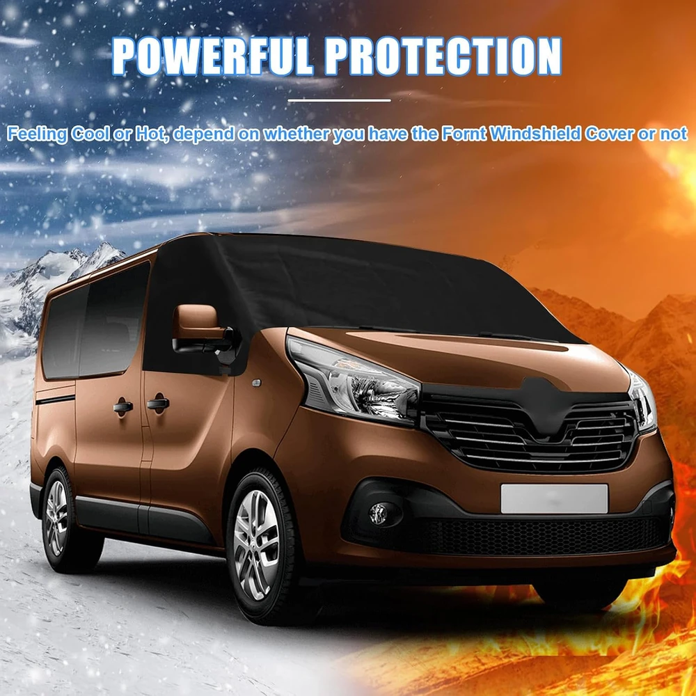 Soekodu Nissan NV300 (2014–2021 m.) priekinio stiklo uždangalas, visiškai užtemdantis, Soekodu20211109001
