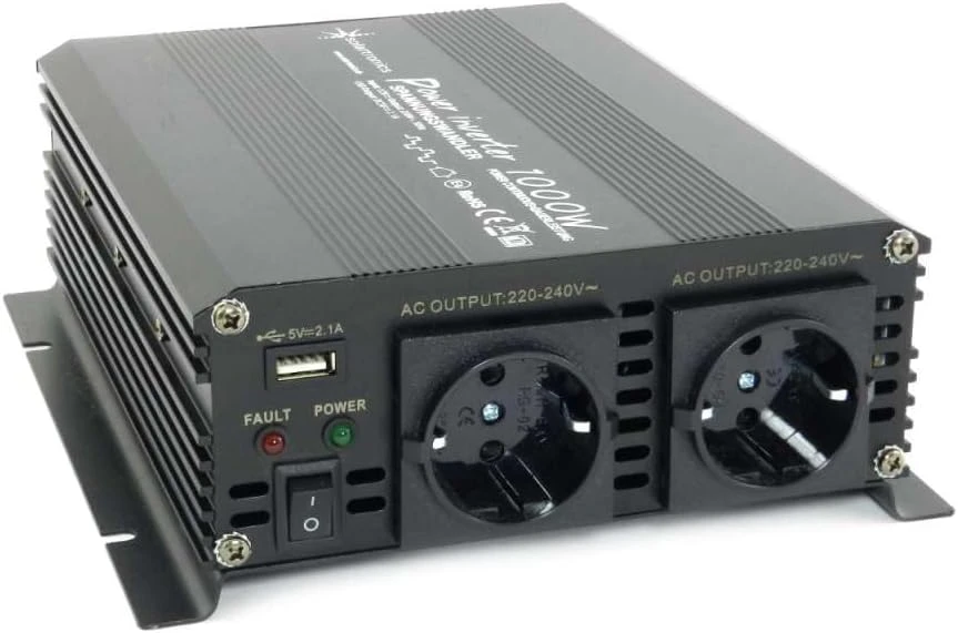 solartronics įtampos keitiklis 12 V į 230 V, 1000 W, modifikuota sinusoidė, 0112101
