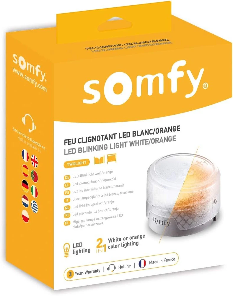 Somfy Baltai-Oranžinis LED įspėjamoji lemputė