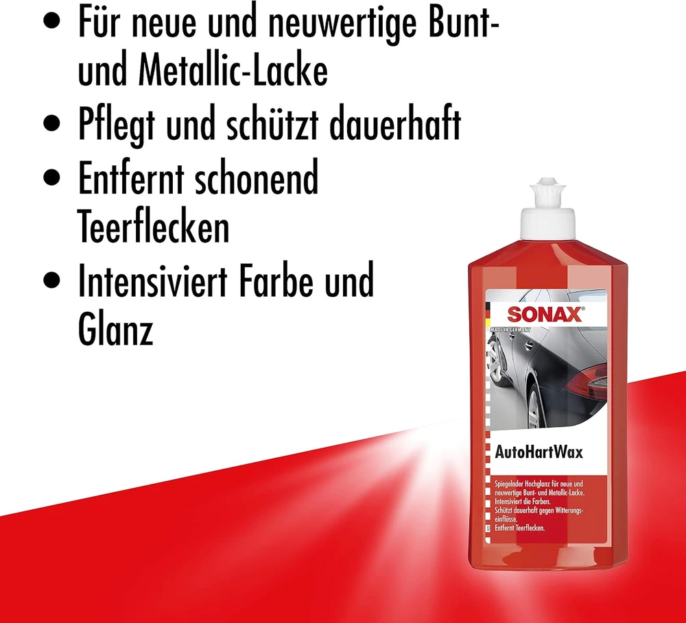 SONAX Vaškas automobiliui AutoHartWax, 500ml 301200