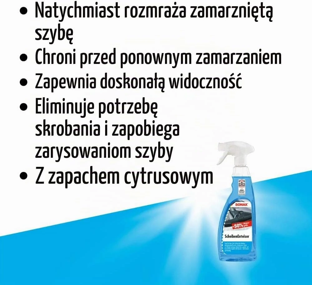 SONAX automobilinių stiklų atitirpiklis 750 ml alkoholio pagrindu 331441