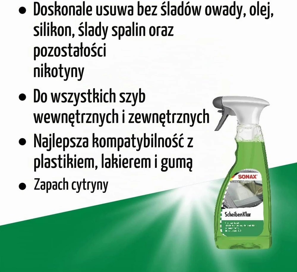 SONAX automobilinių stiklų valiklis be fosfatų, 500 ml, 03382410