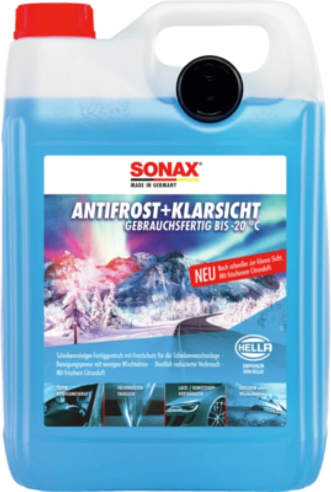 SONAX žieminis langų plovimo skystis iki -20 °C, 5 l, 332500