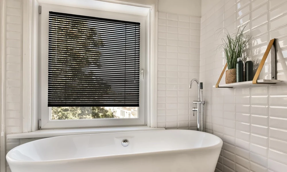 Sonello aliumininės vidaus žaliuzės 40 x 130 cm, juodos, Klemmfix montavimas, 25 mm juostos