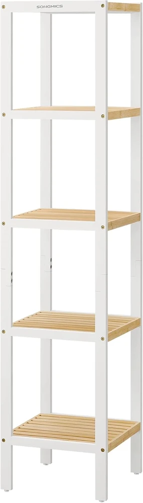 Songmics Bambukinė lentyna 5 lygių 33x33x146 cm