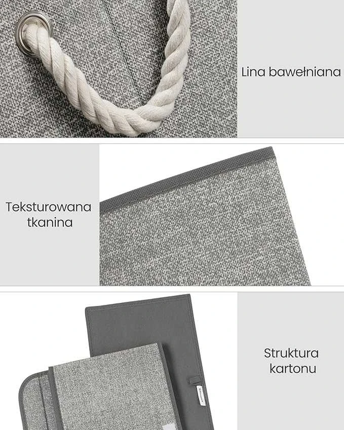 SONGMICS Daiktadėžės 38 x 25 x 25 cm, 3 vnt.