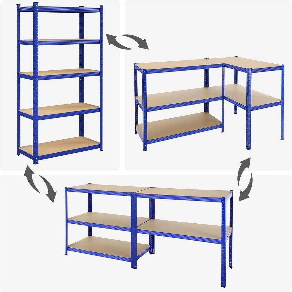 SONGMICS didelės apkrovos sandėliavimo lentynų komplektas 40 x 90 x 180 cm GLR040Q02