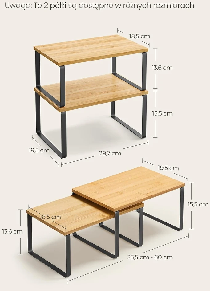 Prieskonių stovas Songmics KCS02NB, rudas