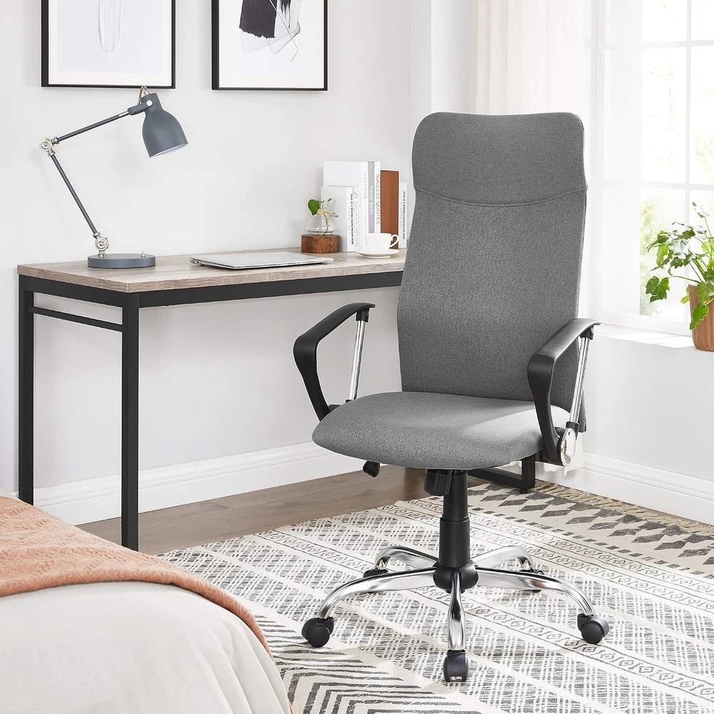 SONGMICS ergonominė biuro kėdė, reguliuojamo aukščio, iki 120 kg, OBN034G01