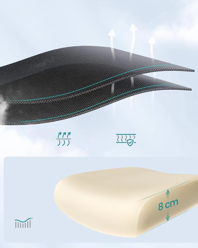 Songmics Ergonomiška biuro kėdė su tinkleliu ir atlenkiamais porankiais