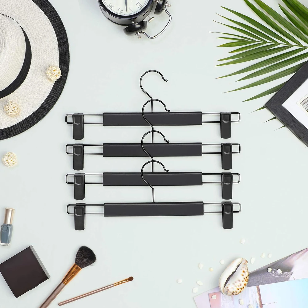 SONGMICS kelnių ir sijonų pakabos su spaustukais, 12 vnt., 24–35 cm, B07VWKC72Q