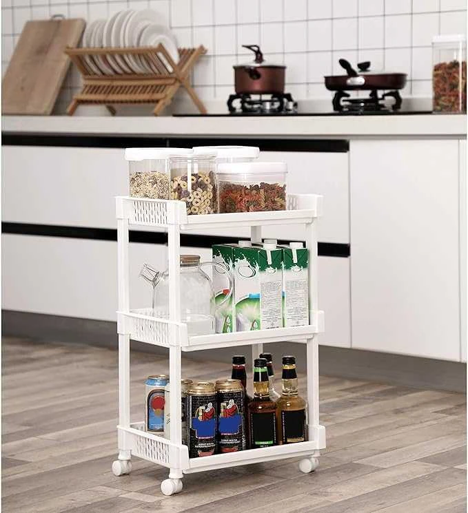 SONGMICS Lentyna ant ratukų, balta