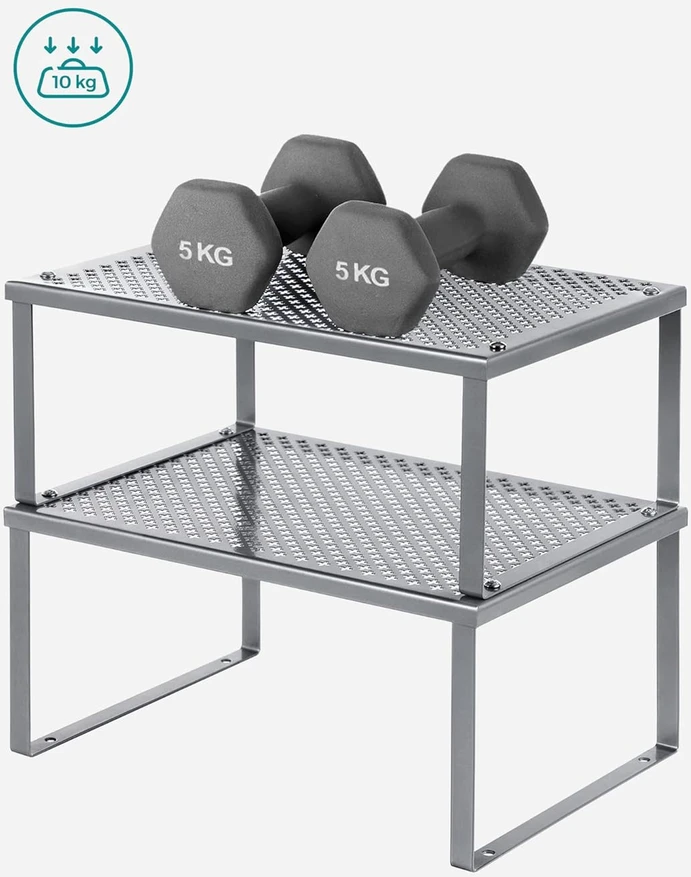 Songmics 2 metalinių virtuvės organizatorių rinkinys