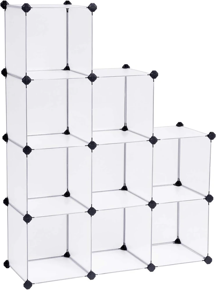 SONGMICS modulinė plastikinė lentyna su 9 lentynomis 93 x 31 x 123 cm LPC115S