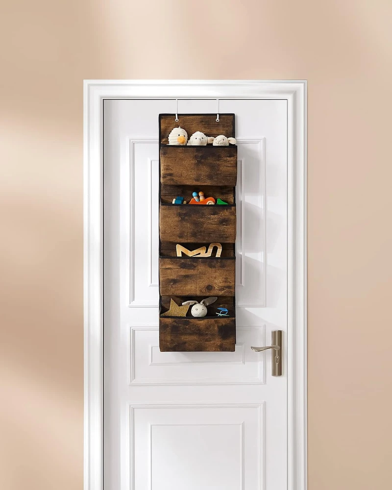 SONGMICS pakabinamas durų organizatorius su 4 kišenėmis, 33,5 x 12 x 100 cm, RDH004X01