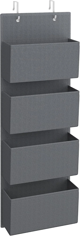 SONGMICS pakabinamas durų organizatorius su 4 kišenėmis, 33,5 x 12 x 100 cm, RDH04G
