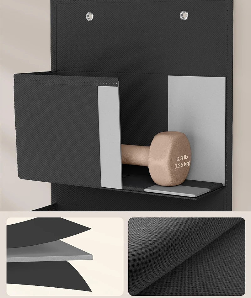 SONGMICS pakabinamas durų organizatorius su 4 kišenėmis 12 x 33.5 x 100 cm