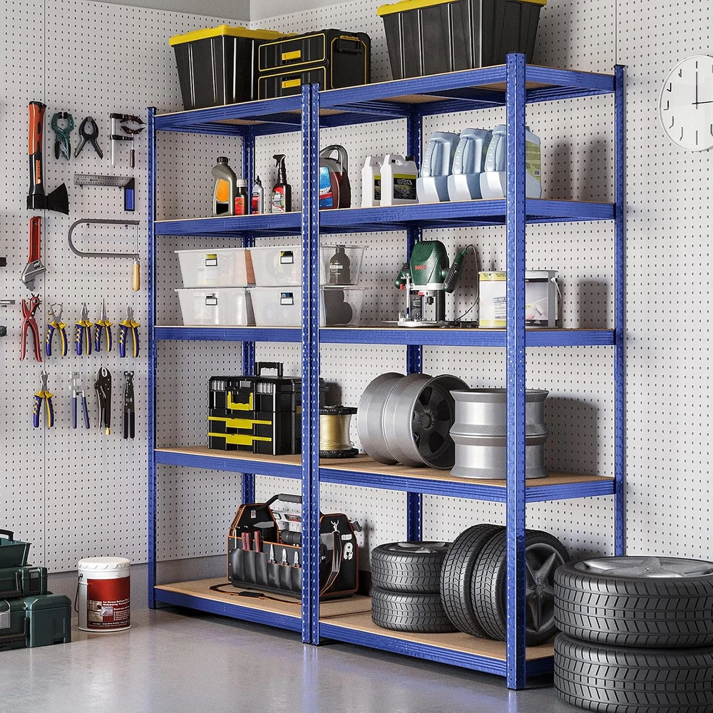 SONGMICS sandėliavimo lentyna su 5 reguliuojamomis lentynomis, 600 kg, GLR050Q01V1