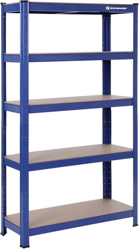 Songmics Didelio atsparumo lentynos 650 kg mėlynos spalvos