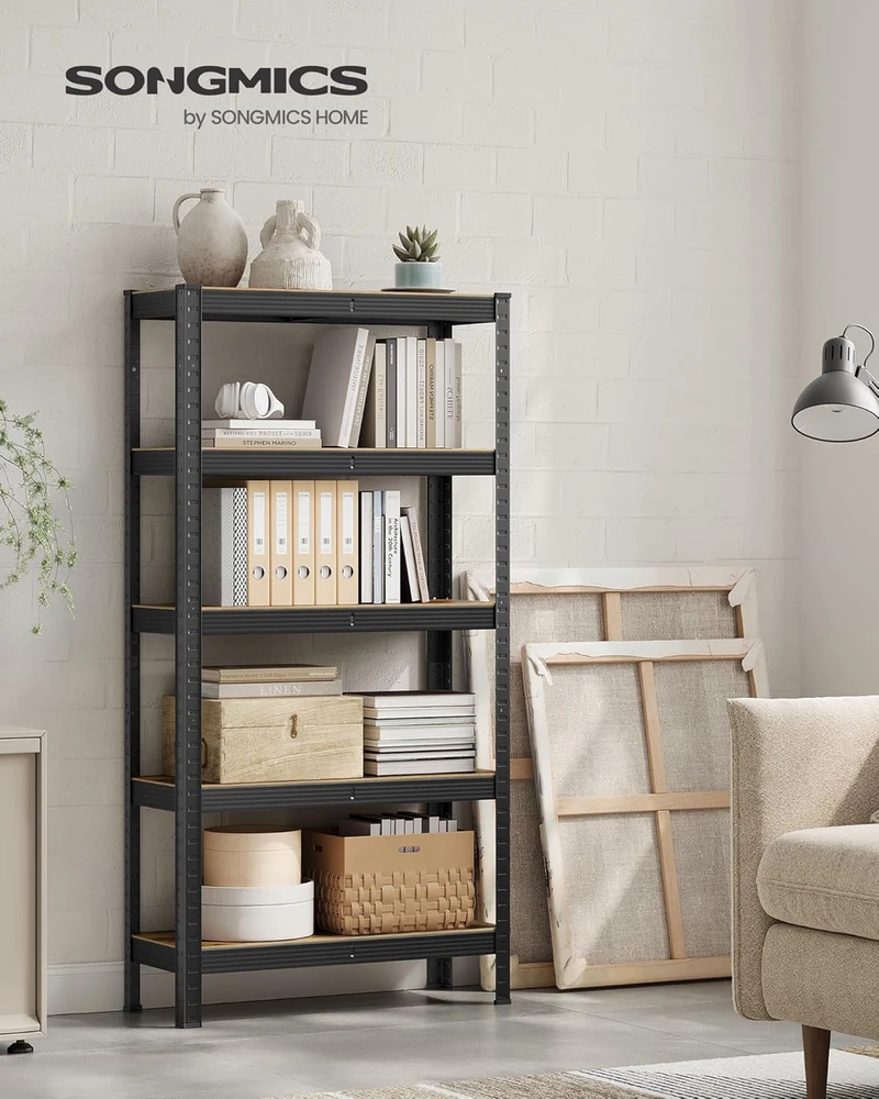 Songmics 2 stovinčių 150 cm aukščio lentynų rinkinys