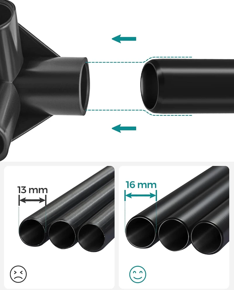 SONGMICS sulankstoma medžiaginė drabužių spinta su 12 lentynų, 150 x 45 x 175 cm, LSF003P02