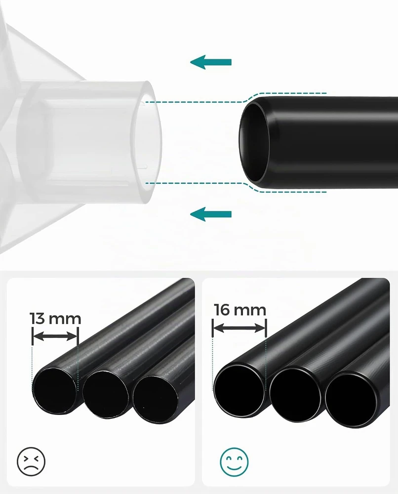 Songmics Medžiaginė spinta su drabužių turėklu ir metaliniu rėmu
