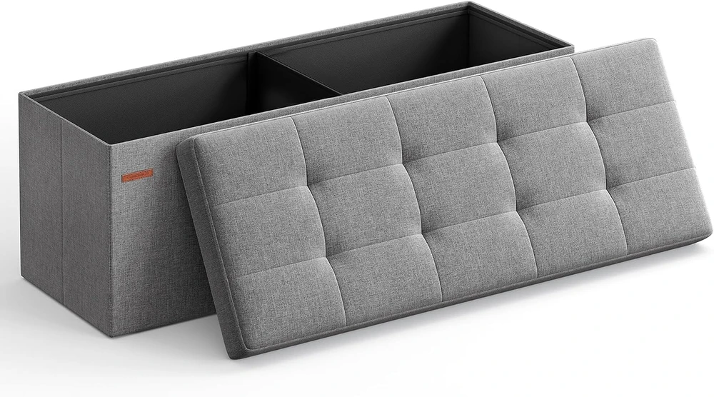 SONGMICS sulankstomas suoliukas su daiktadėže 110 x 38 x 38 cm LSF77G