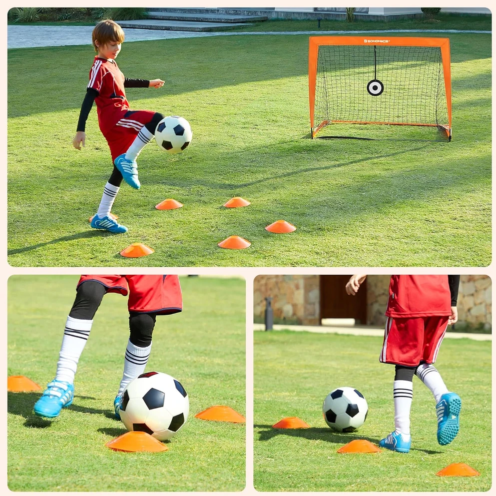 Songmics 2 futbolo įvarčių rinkinys vaikams